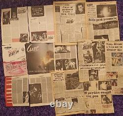 ROCK IN ATHENS 1985 Rare Collection Cuttings/Clippings & more The Cure Clash