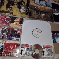 Radiohead Collection Vinyl CDs Sticker Lot 2 Records Thom Yorke L@@K Live Rare