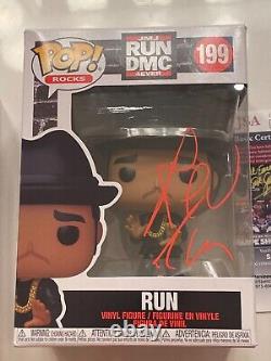 Rev Run & DMC Signed Funko Pop! Figures Set Run-DMC Hip-Hop Legends JSA COA