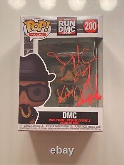 Rev Run & DMC Signed Funko Pop! Figures Set Run-DMC Hip-Hop Legends JSA COA