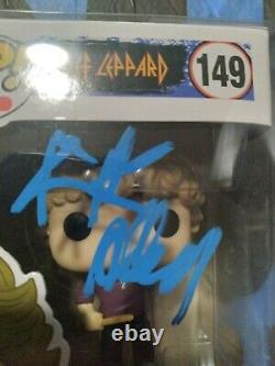 Rick Allen Def Leppard Drummer Signed Funko Pop Vinyl Toy 149 Beckett Bas Cert