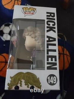 Rick Allen Def Leppard Drummer Signed Funko Pop Vinyl Toy Exact Proof Pic