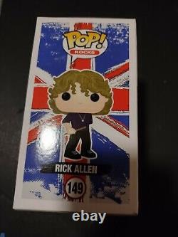 Rick Allen Def Leppard Drummer Signed Funko Pop Vinyl Toy Exact Proof Pic