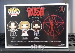 Rush Funko POP! Geddy Lee, Alex Lifeson, Neil Peart (3-Pack) VAULTED