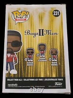 Set Of 3 Boyz II Men Funko Pops Signed By Nathan & Wayna Morris, Shawn PSA COA