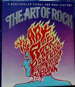 THE ART OF ROCK-original first edition coolest concert posters 60's -80's