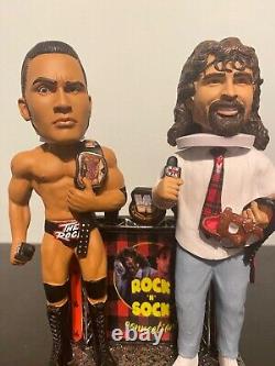 THE ROCK Mankind MICK Foley WWE Rock N Sock Connection belt FOCO Bobblehead /223