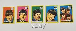 The Beatles 1960's Complete Set of 5 Dutch Movie Film Music Matchbox Labels