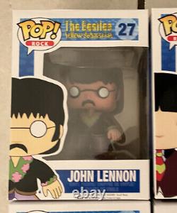 The Beatles Yellow Submarine Funko Pop Rock COMPLETE SET (not authenticated)