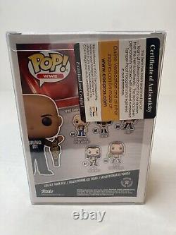 The Rock Signed COA Funko Pop! Vinyl WWE Entertainment Earth (Exclusive) #91