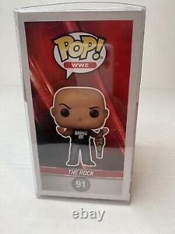 The Rock Signed COA Funko Pop! Vinyl WWE Entertainment Earth (Exclusive) #91