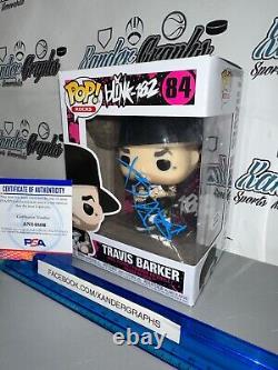 Travis Barker Blink 182 Drummer 84 Signed Autographed Funko Pop-psa Dna Coa