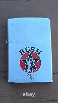 Vintage RUSH 2112 Promotional ZIPPO Lighter 1976 Progressive Rock 70s RARE