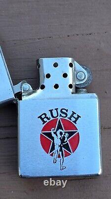 Vintage RUSH 2112 Promotional ZIPPO Lighter 1976 Progressive Rock 70s RARE